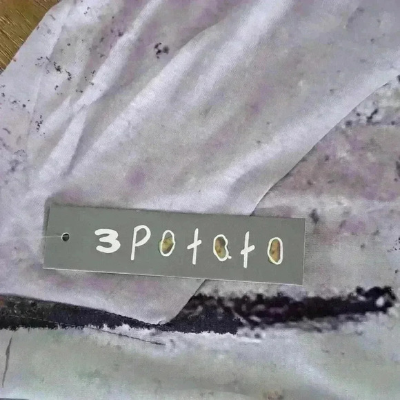 3 Potato Open Cardigan - Colors: Lavenders, Greens, Browns - Size: XXL - Picture 5 of 7